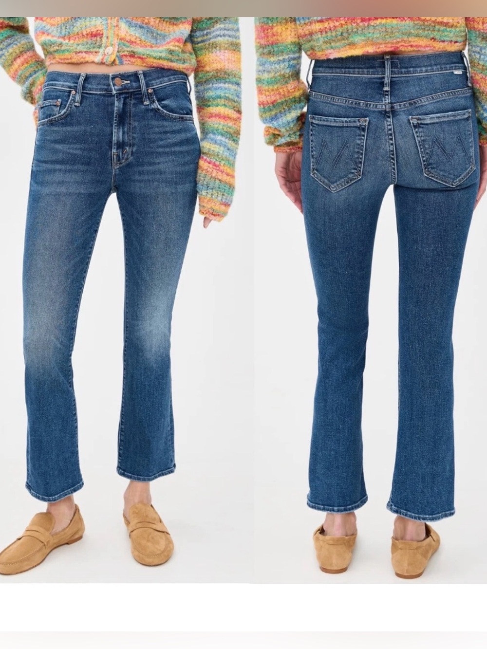 MOTHER Lil Insider Flood Jean Over the Top Size 23 NWT
